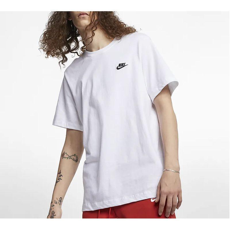 Nike Logo Cotton Short Sleeve T-Shirt Men Tops White AR4997-101