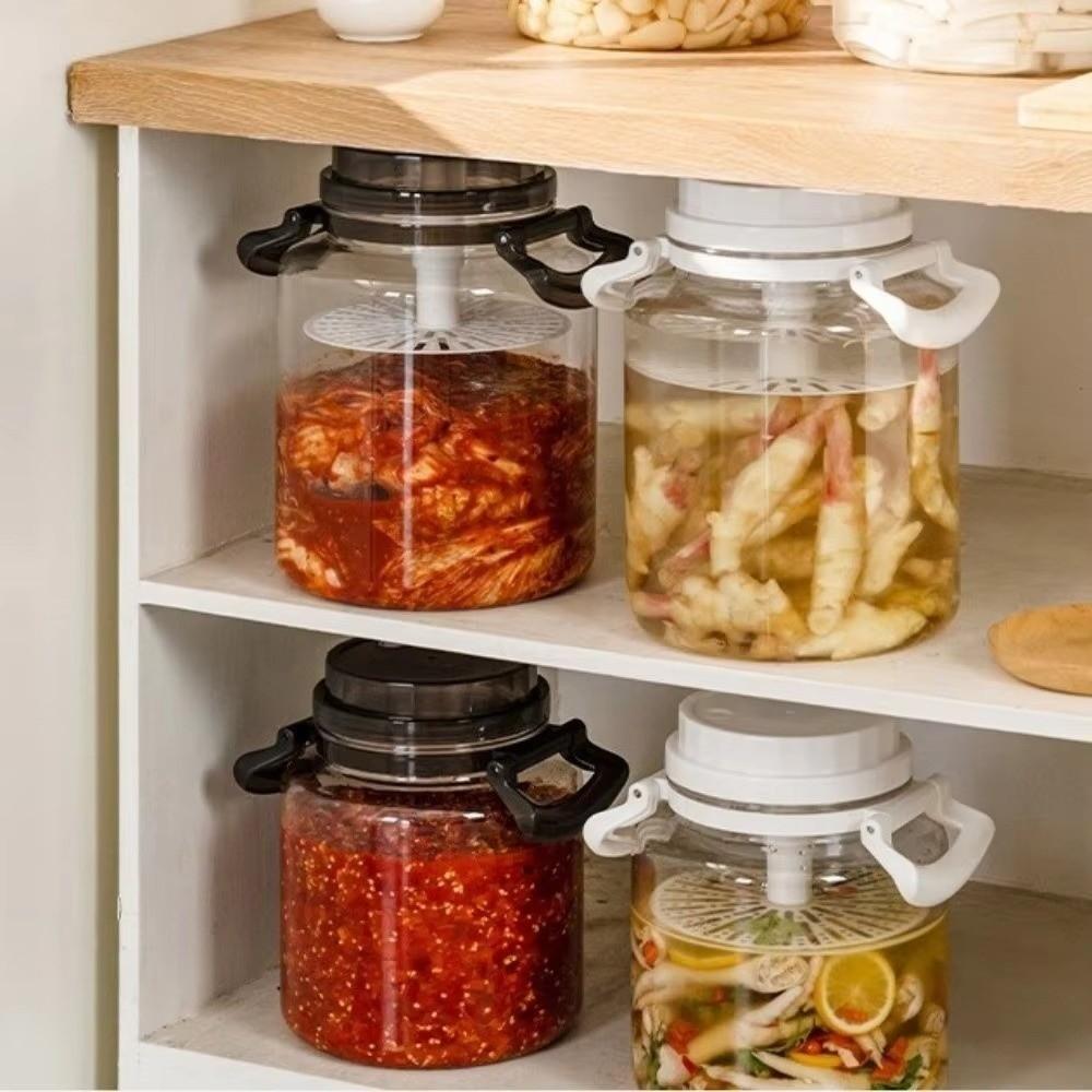 Sealed Pickle Jars Large Capacity Airtight Storage Pitcher Plastic Pickle Container