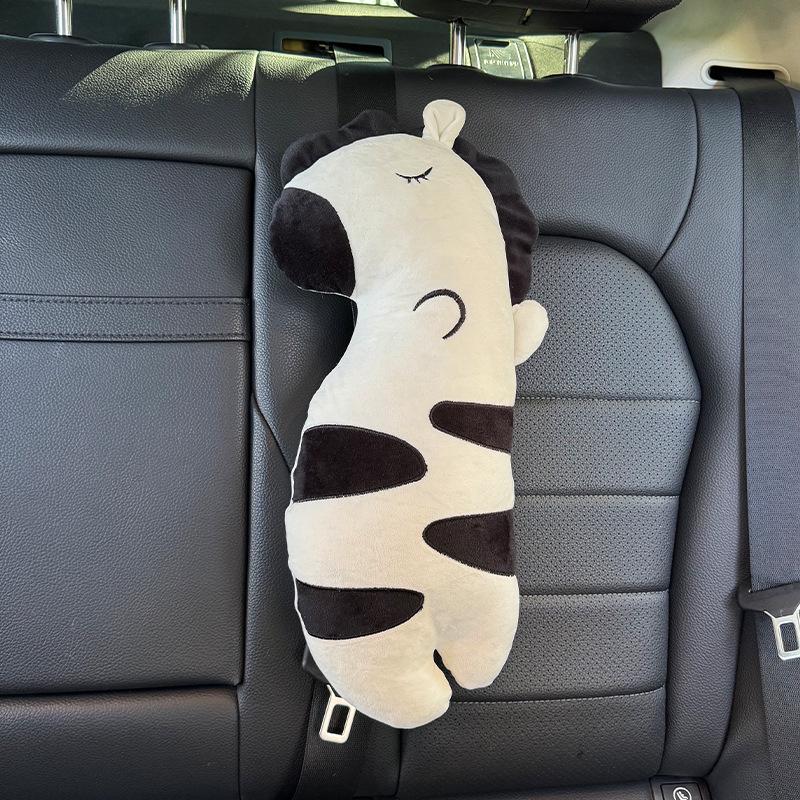 Dinosaur Unicorn Plush Seat Belt Shoulder Cover - Cute Cartoon Decoration for Cars