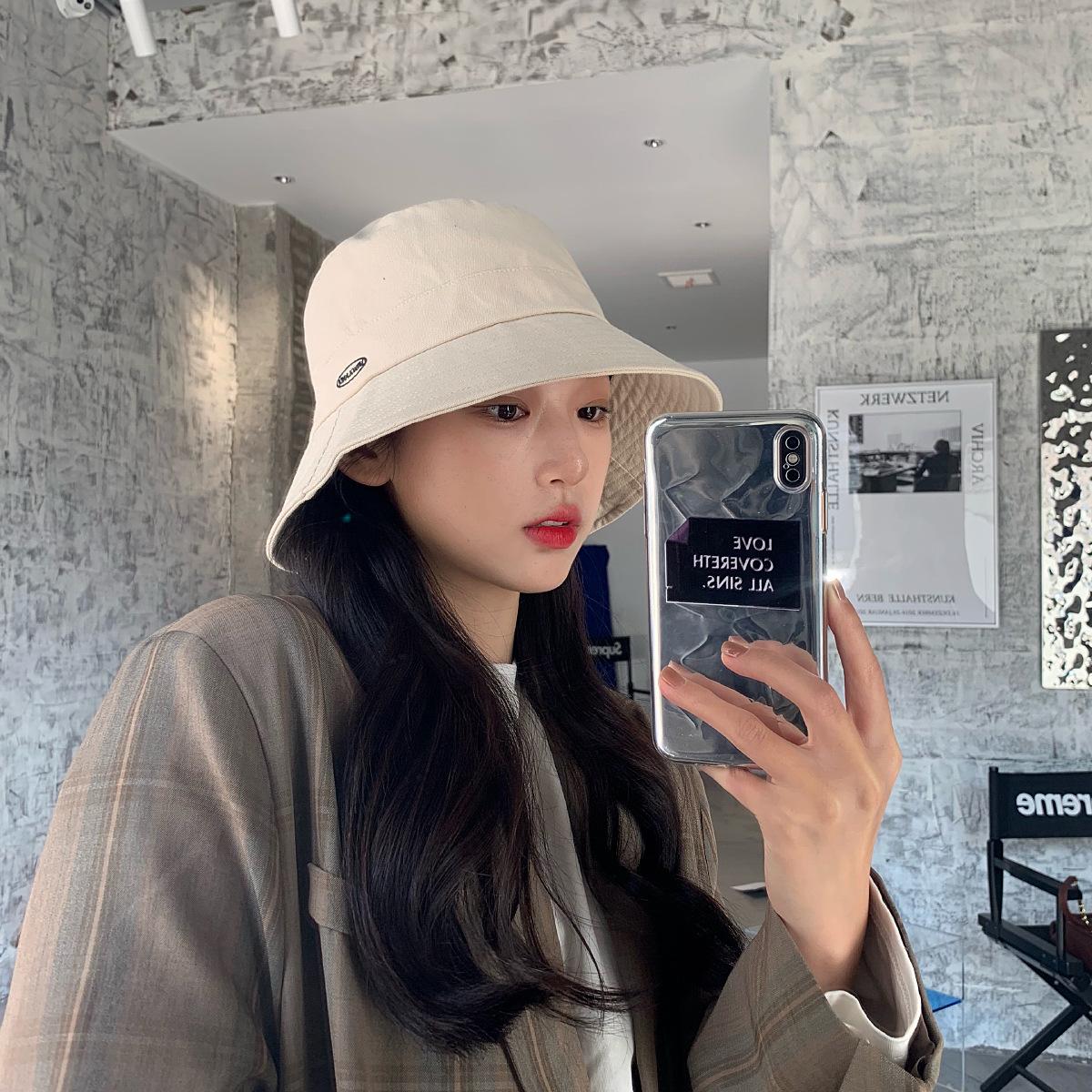

Spring embroidered bucket hat women s versatile leisure outdoor big eaves sunshade basin hat children Adjustable хакі