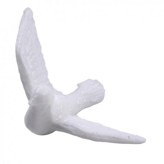 Mini White Pigeon Model for Dollhouse Decoration and Fairy Tale Gardens