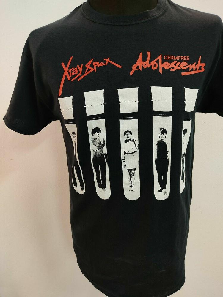X-ray Spex Black T-shirt Punk Rock Band English Punk