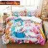 3D Kawaii Anime Hirogaru Sky! Pretty Cure Printed Bed Set Duvet Cover Pillowcase Bedding Set Linen Sheet Quilt Cover Full Size
