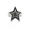 Adjustable Open Star Ring Men Women Vintage Rock Punk Geometric Copper Jewelry