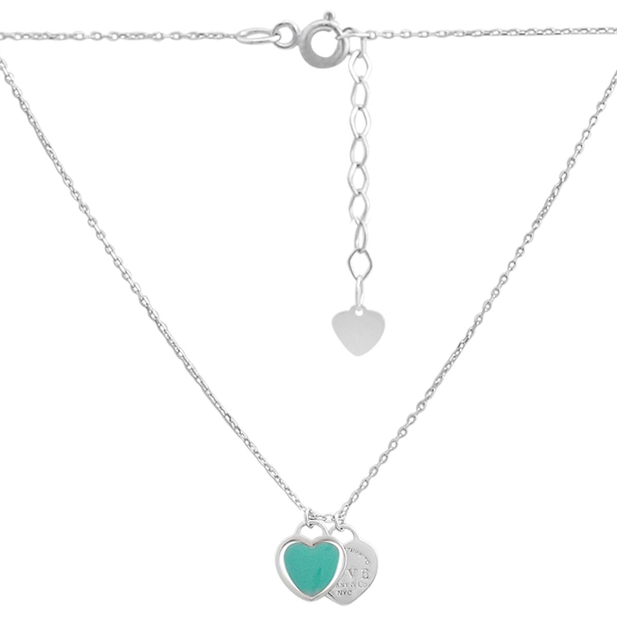 

Срібне кольє з емаллю, вага виробу 3,58 гр (60001993) 45-50cm