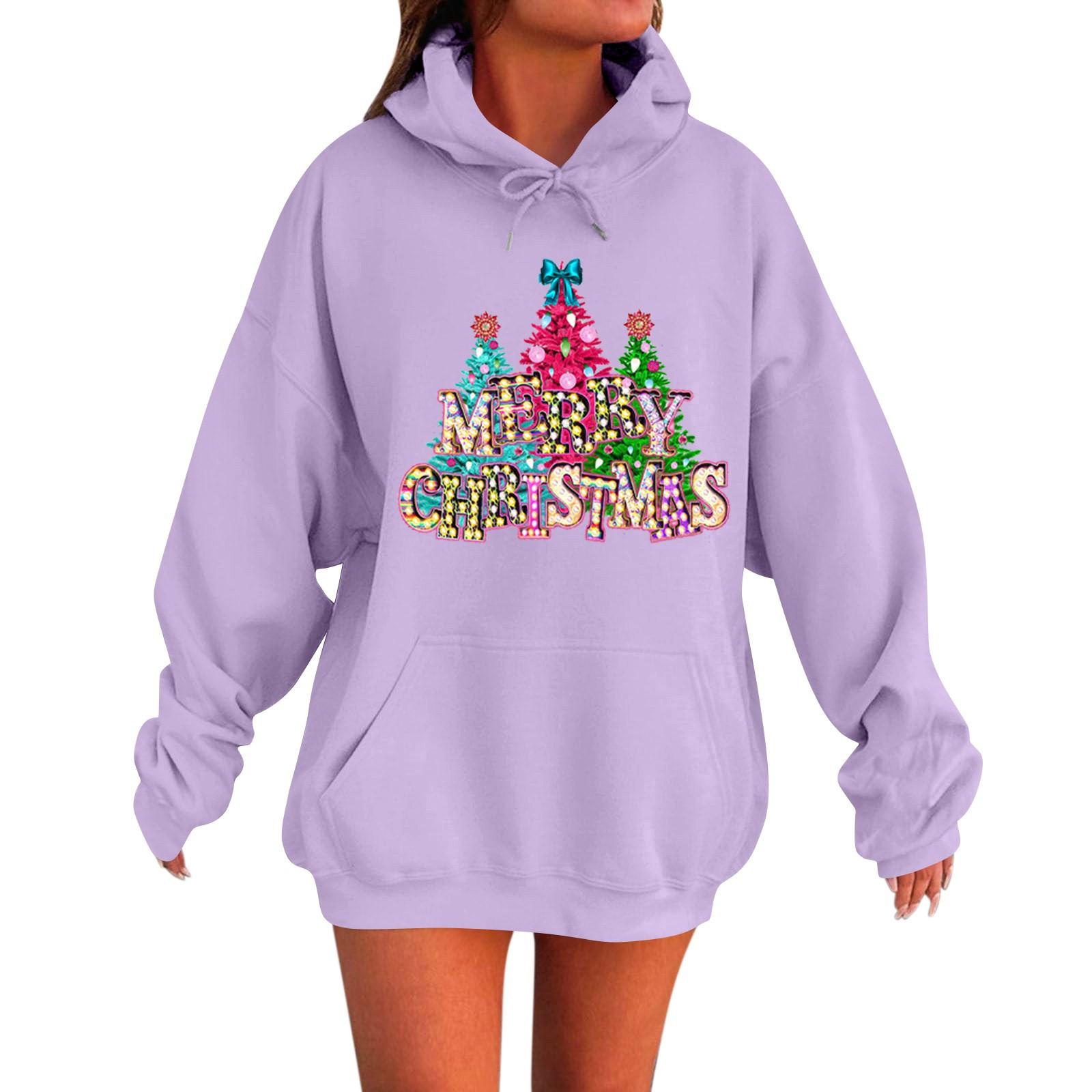 

Женская толстовка с длинными рукавами, свободная, с заниженными плечами, с капюшоном, из плюша XXL фиолетовый