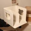 Divide Design Desktop Bookshelf hollow Bear Book Organizer Cartoon Storage Rack  Home Organizer