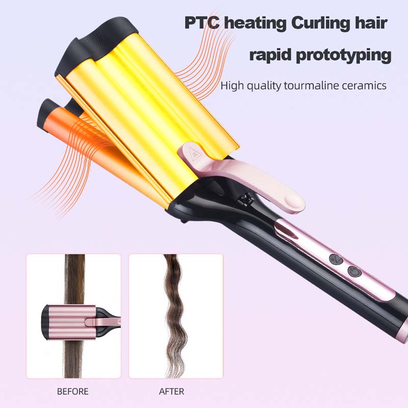 Professional Ceramic PTC LED Electric Deep Waver Curling Irons Best-selling 32mm Egg Roll Hair Curler for Women