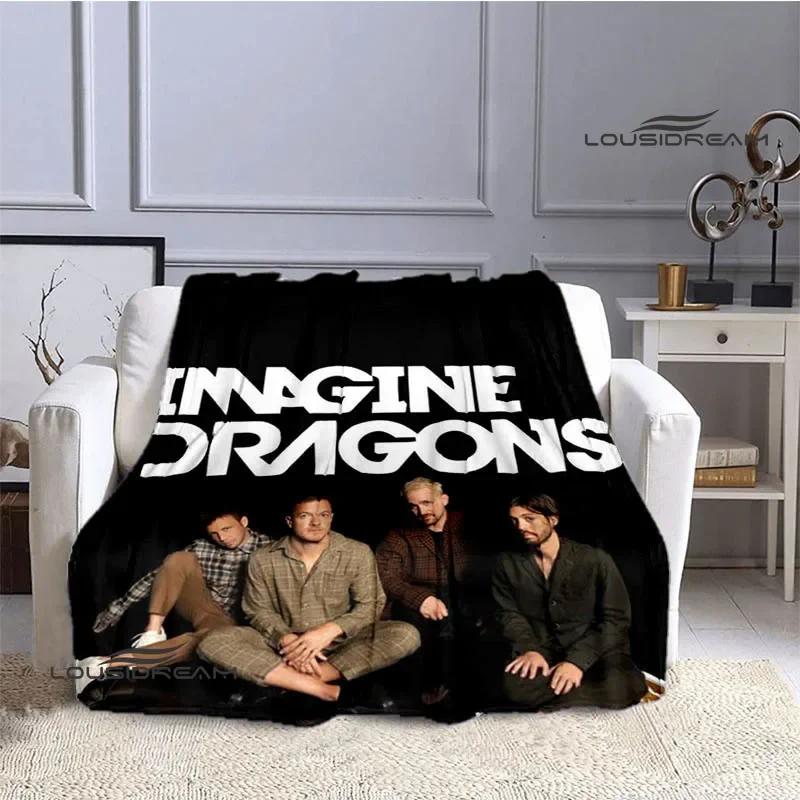 Rock Band Imagine Dragons Printed blanket flannel warm blankets bed linings Soft and comfortable blanket birthday gift