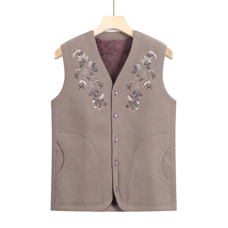 TUCANO Women's Embroidered Floral Fleece-Lined Thermal Cardigan