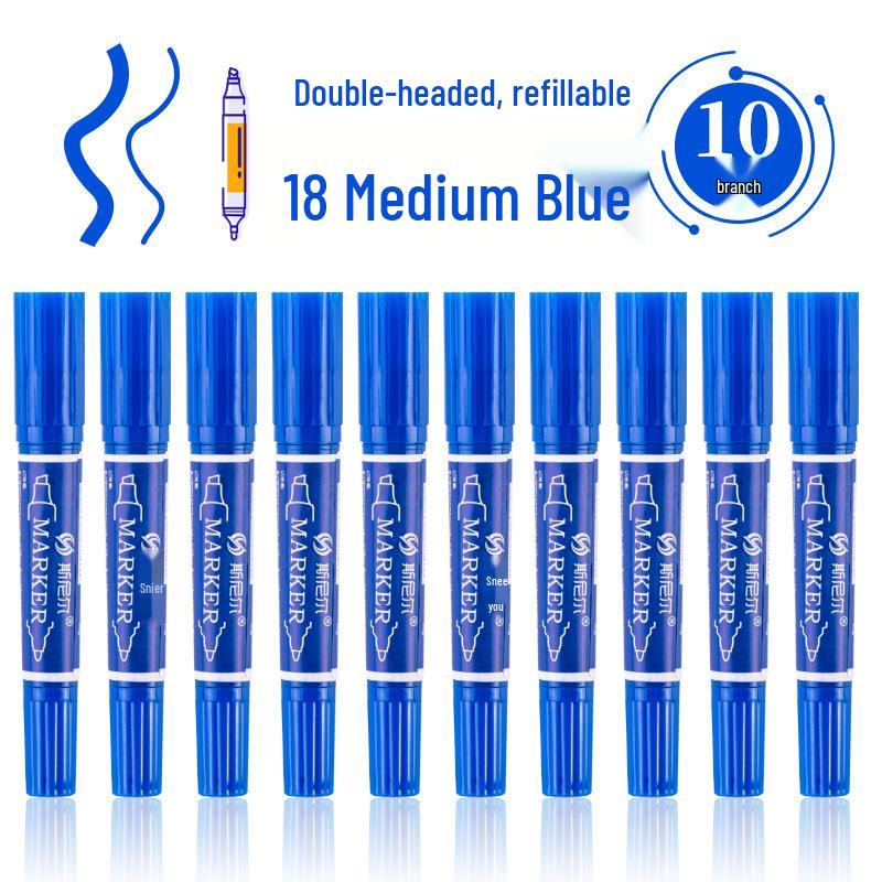 Snell 40-Color Double-Ended Oil-Based Marker Set for Children's Art and Professional Painting