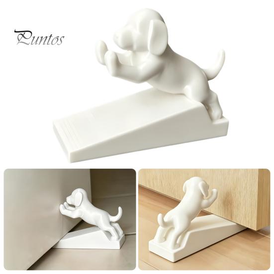 Waterproof Dirt Resistant Door Wedge 3D Printed Cartoon Dog Stopper, Cute Animal Holder, Decorative Floor Stopper Non-Slip for Wall Protection
