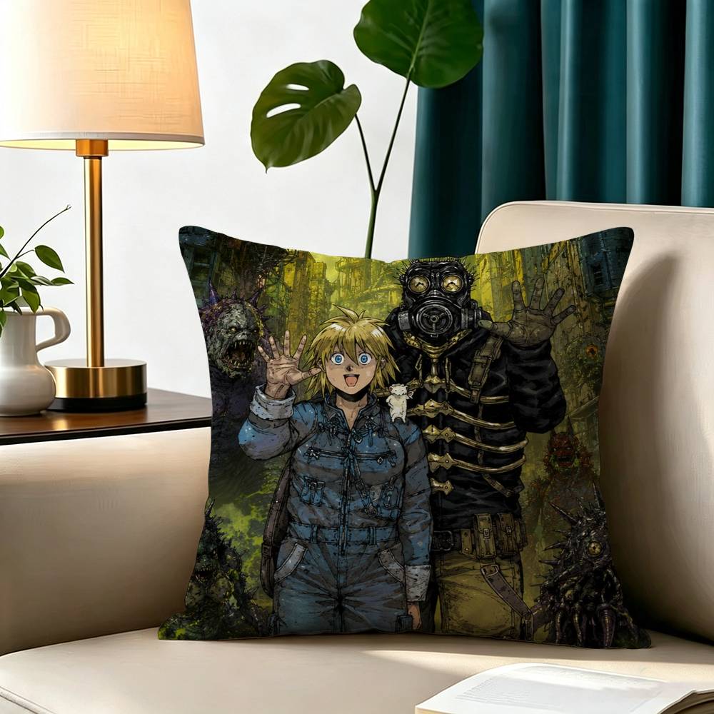 M-Manga D-Dorohedoro-o Pillow Case Square Double-Sided Sofa Cushion Cover Bedroom Bedside Pillow