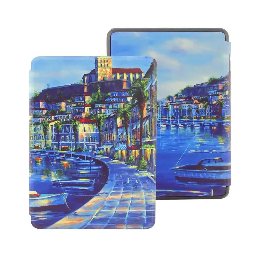 For Kindle Colorsoft Signature Edition 1st Generation Case 7 inch 2025 Leather Case Auto Sleep Cover Paperwhite 12th Gen Funda