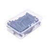 50 Pcs Eyelash Curler Refill Pads Silicone Rubber Curler Replacement Refill Pads with Clear Storage Box Black