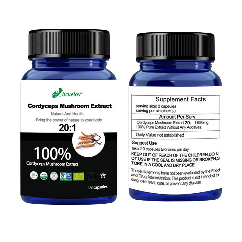 Bcuelov Organic Herbal Extracts Dietary Supplement, 120 Capsules Per Bottle