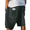 Men's Casual Shorts - Elastic Waist, Loose Corduroy, Trendy Multi-Pocket Shorts