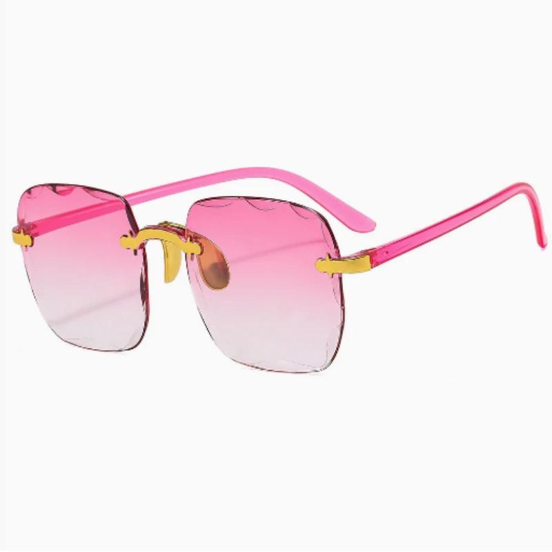 Square Sunglasses Woman Fashion Rimless Gradient Sun Glasses Brand Designer Sun Glasses for Women