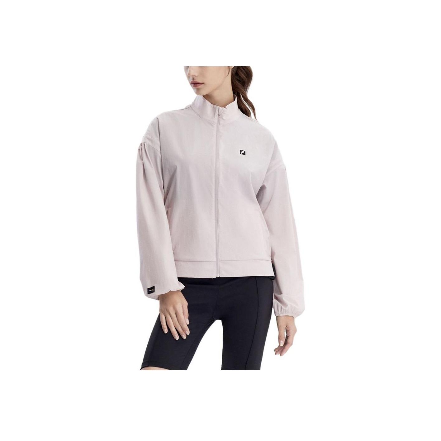 

FILA Solid Color Stand Collar Sports Woven Jacket Women Jackets Ice-Purple A11W327707F-PU XL