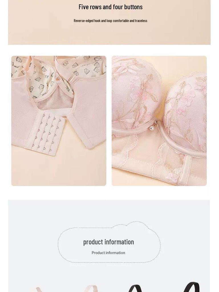 Adjustable Push-Up Bra: Supportive, Anti-Sag, Enhancing Beauty Salon Lingerie for Small Busts