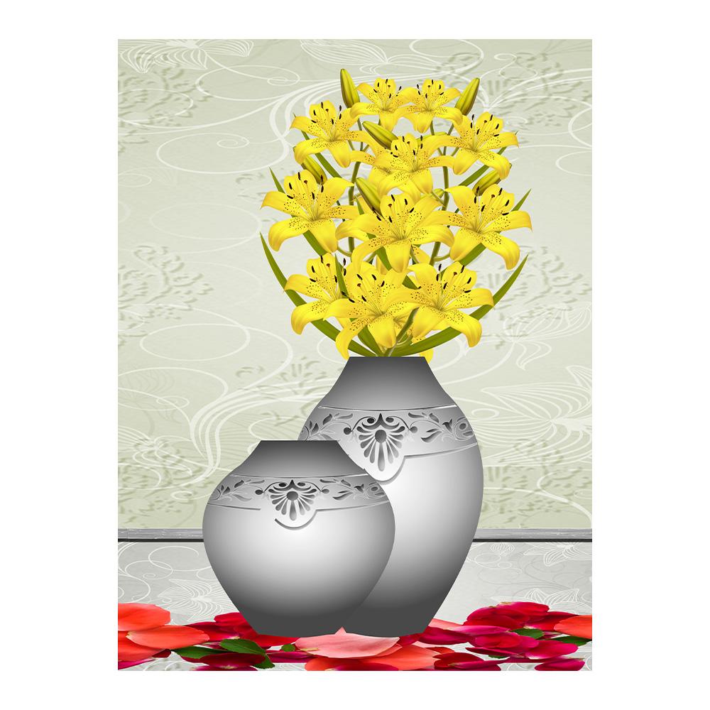 Retro Blumen Leinwandgemälde Wandkunst Bilder Chinesischer Stil Vintage Poster und Drucke für Wohnzimmer Flur Dekor