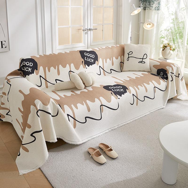 Полотенце для дивана с геометрическим узором — фото 3