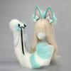 4Pcs/Set Kitsune Fox Ears & Tail & Paw Gloves Plush Anime Cosplay Prop For Lolita Furry Convention Halloween Costume Accessories