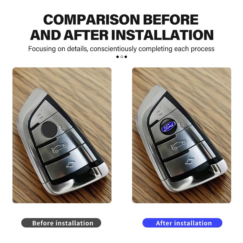 For Ford 8pcs Car Keyhole Protective Sticker Anti Block Guard Waterproof Escape Ecosport Fusion Explorer Expedition Taurus