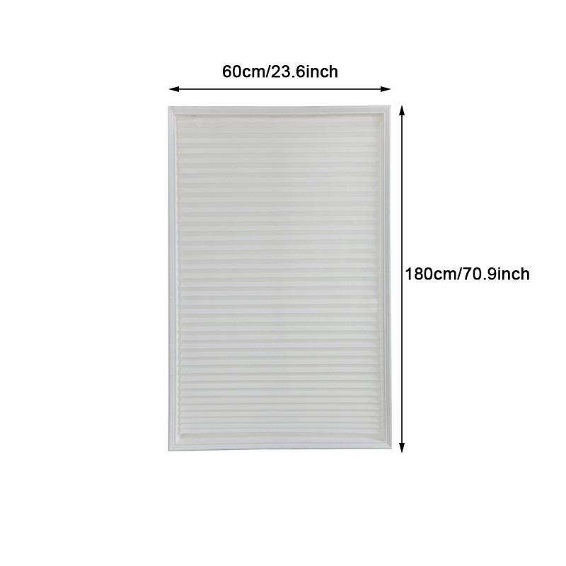 Self-Adhesive Pleated Blinds Half Blackout Windows Curtains For Kitchen Bathroom Balcony Shades For Coffee/Office Window New