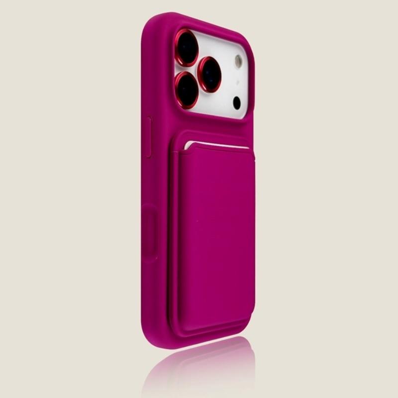 Luxury Magnetic Liquid Silicone Card Bag Phone Case For iPhone 18 12 13 14 15 16 17 18 Pro Max Plus Air For Magsafe Bumper Cover