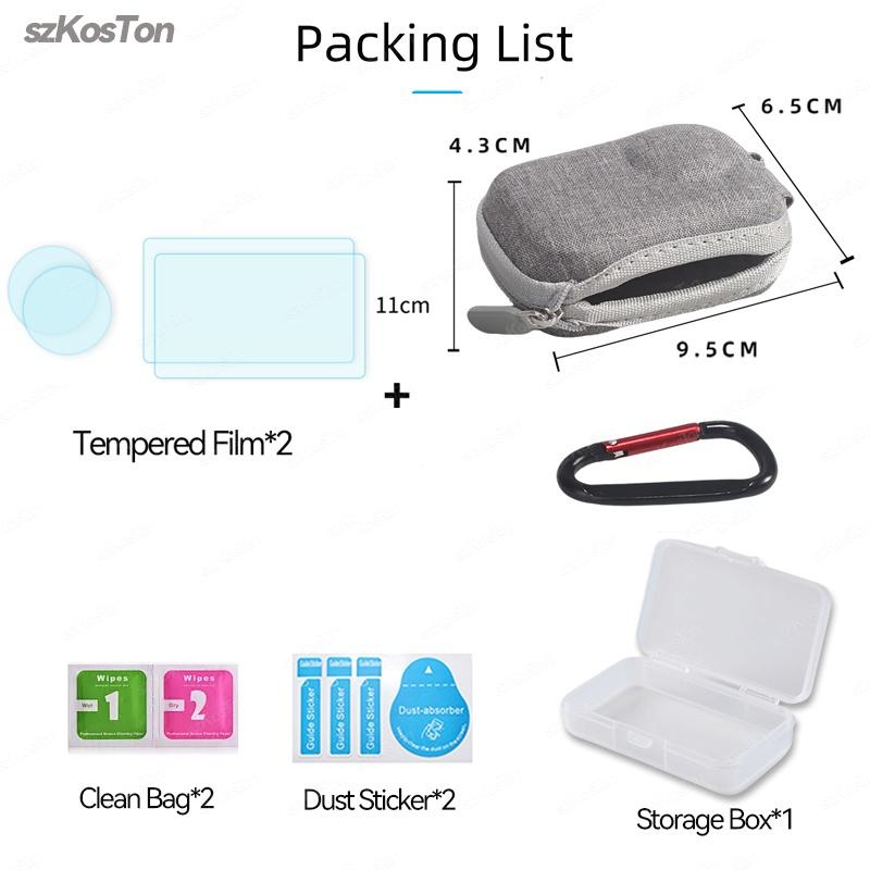 For Insta161 GO Ultra Protective Storage Bag Sports Camera Mini Organizer Case With Hook Portable Travel Storage Bag Accessories