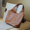 Yogodlns PU Leather Tote Bags For Women Luxury Designer Handbag Purses Large Capacity Underarm Shoulder Bag