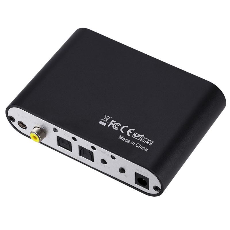 5.1 Channel DTS Dolby AC-3 Audio Decoder: Digital Optical/Coaxial To Analog RCA Converter