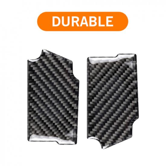 Real Carbon Fiber Door Handle Bowl Cover Trim Decals For Ford Mustang 2015-