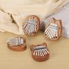 8-Tone Mini Thumb Kalimba: Solid Wood Portable Beginner Finger Piano