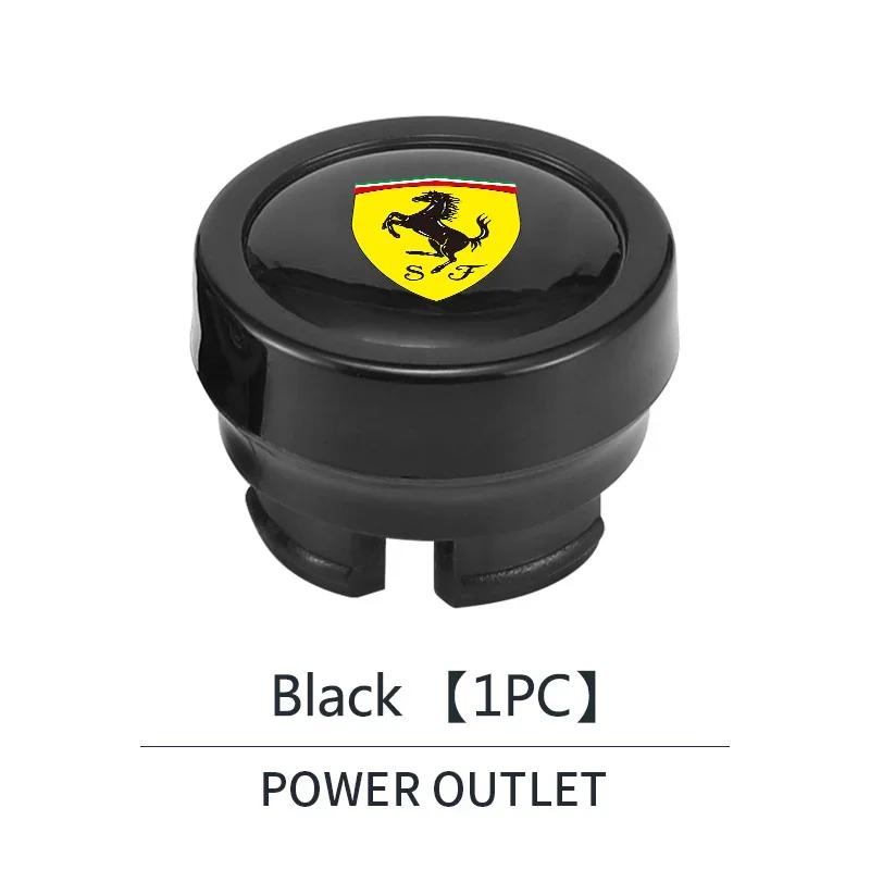 ABS Car Cigarette Lighter Cover Dust Proof Decoration Cap For Ferrari 308 GT4 328 GTB GTS F355 360 Modena F430 458ltalia 488 GTB MQ4