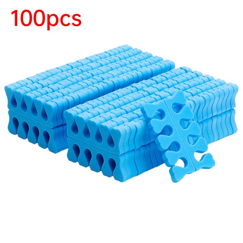 40/100PCS Nail Art Toe Separators Fingers Foots Sponge Soft UV Gel Polish Beauty Tools Manicure Pedicure Pack Nail Kits