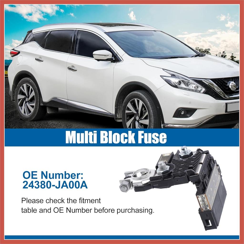 ACROPIX 24380-JA00A Wieloblokowy bezpiecznik do Nissan Maxima Murano 2009 2010 2011 2012 2013 2014 5-obwodowe bezpieczniki samochodowe 24380JA00A Części samochodowe