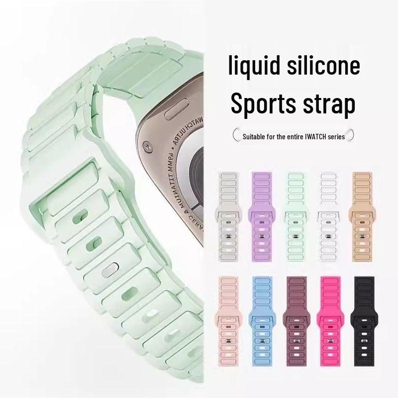 Schlanke Silikon-Sportarmbänder für Apple Watch S10/iWatch9
