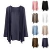 Women Summer Oversized Long Sleeved Cardigan Thin Jacket Shawl Top