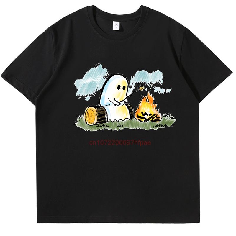 Hallowmas Funny Campfire Graphic T Shirts Fashion Print T Shirt Unisex Cotton New Shirts And Tshirts Round Neck Tshirt