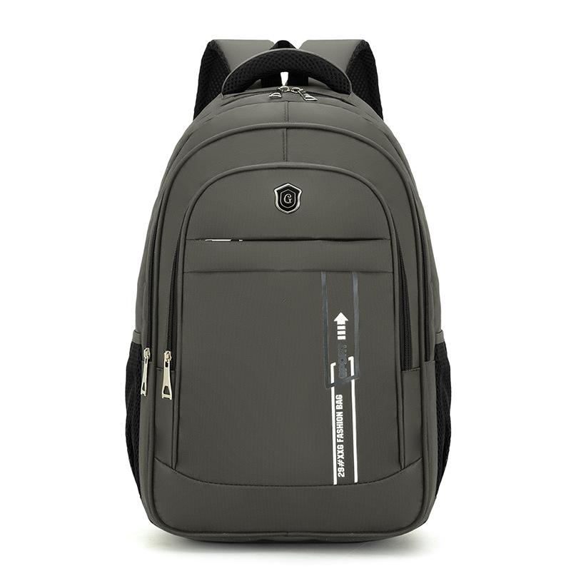 

Business casual backpack fashion high sense computer bag men s simple large capacity travel backpack сірий колір