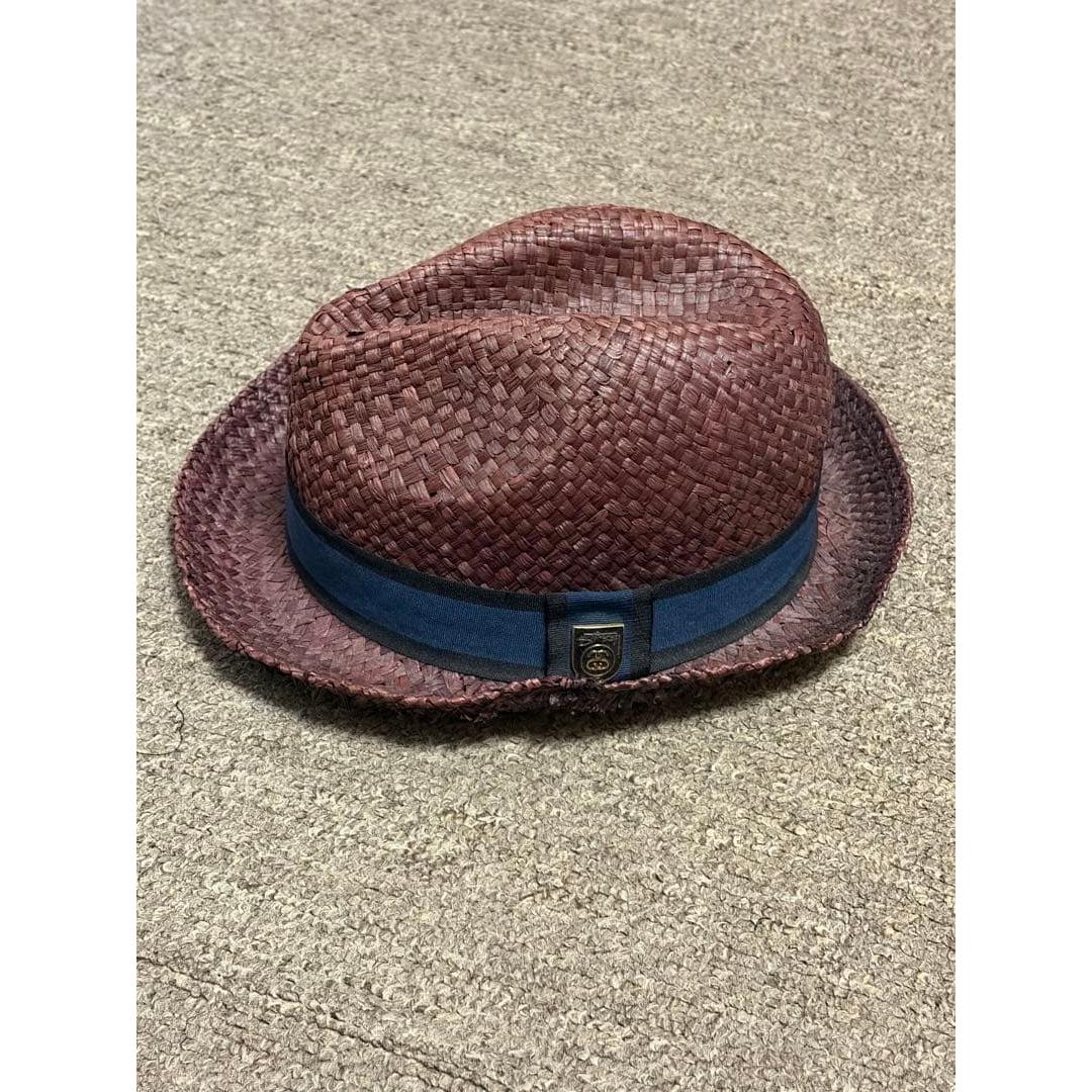 Used STUSSY Stussy straw hat straw hat hat L XL old clothes