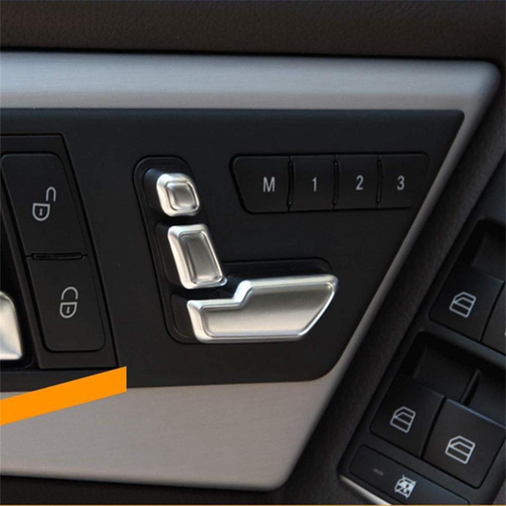 Chrome Door Seat Adjust Button Switch Cover Trim For Mercedes-Benz E Class W212