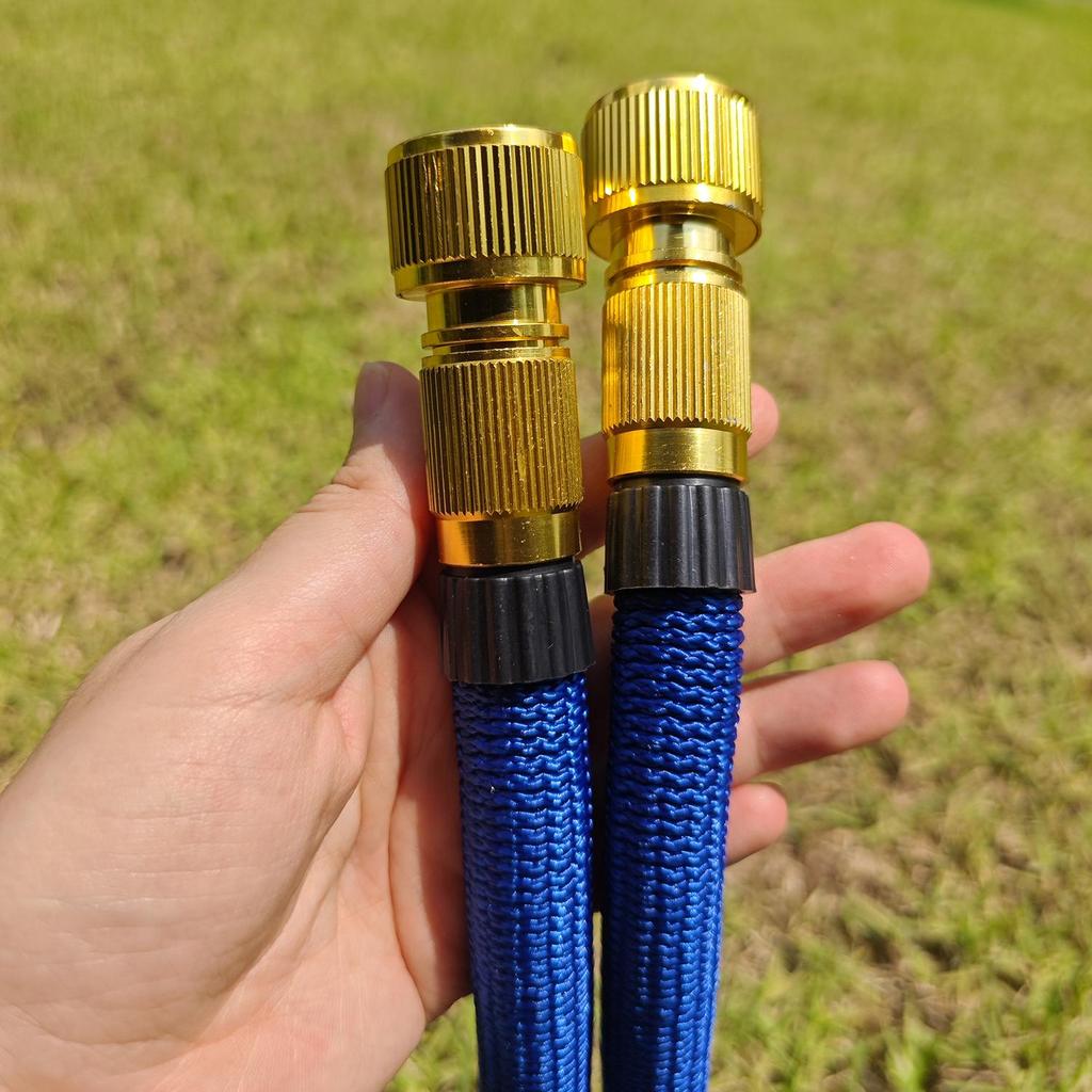 1PC Copper Plated Household Garden Water Pipe With 3x Expansion Tpe Car Wash Water Pipe Expansion Water Pipe