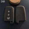 ZAD 3 Buttons Silicone Car Key Case Cover for KIA K5 K4 K3 K2 Rio Sportage Cerato Sorento Forte Carens Smart Key Car Key Case