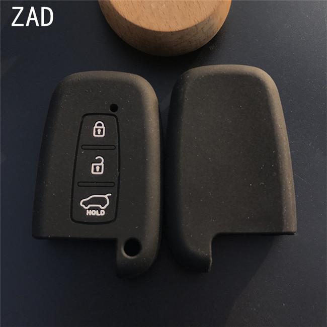ZAD 3 Buttons Silicone Car Key Case Cover for KIA K5 K4 K3 K2 Rio Sportage Cerato Sorento Forte Carens Smart Key Car Key Case