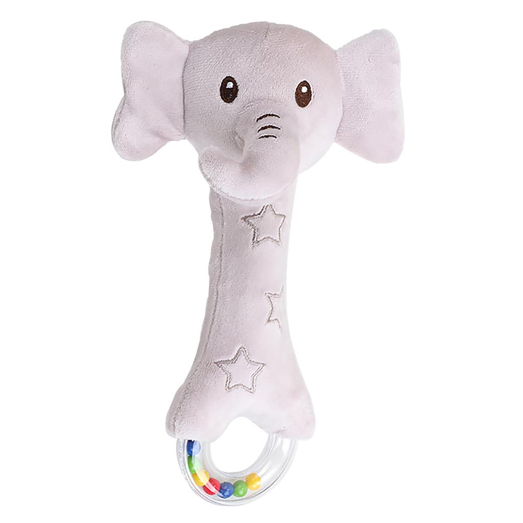 (H0826)Baby Rattle Animal Puppets, Baby Grasping Plush Educational Toys 0-1 Years Old