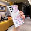 European and American flowers are suitable for Samsung mobile phone case S25ULTRA anti-drop transparent case S20 soft case protective case A71 art
