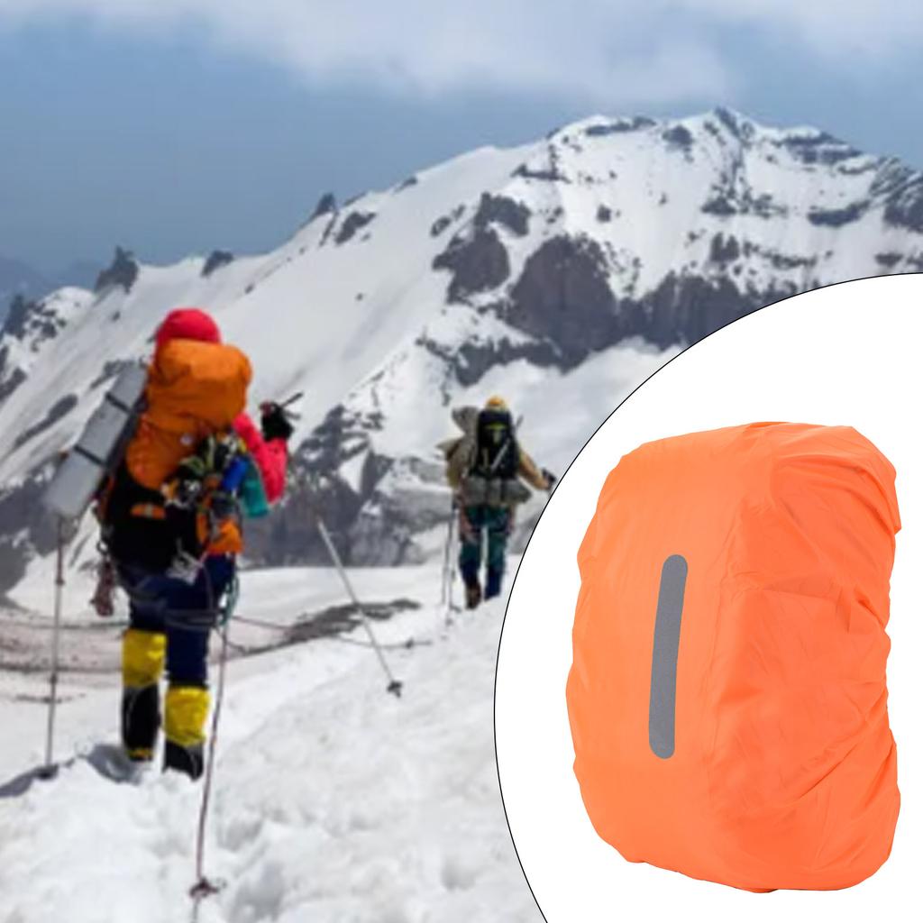 Pokrowiec na plecak Wodoodporny Pokrowiec przeciwdeszczowy z paskiem odblaskowym Pokrowce na plecak do wędrówek na świeżym powietrzu Wspinaczka Pokrowce pyłoszczelne
